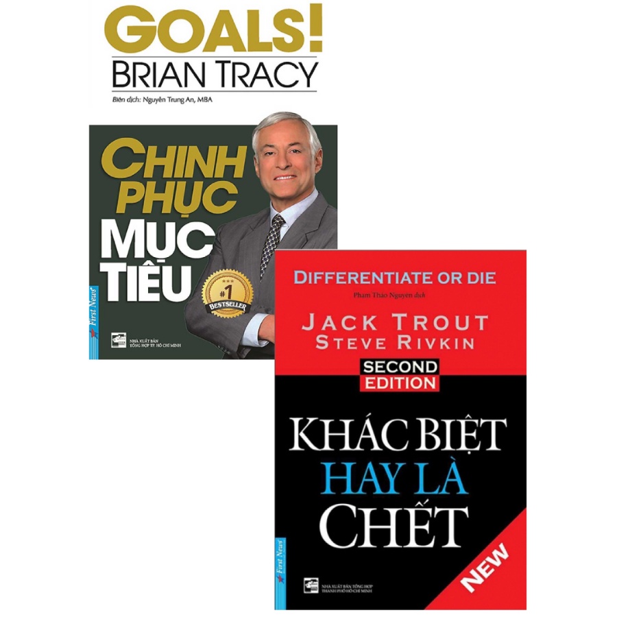 Sách - Combo Khác Biệt Hay Là Chết + Chinh Phục Mục Tiêu (Bộ 2 Cuốn)