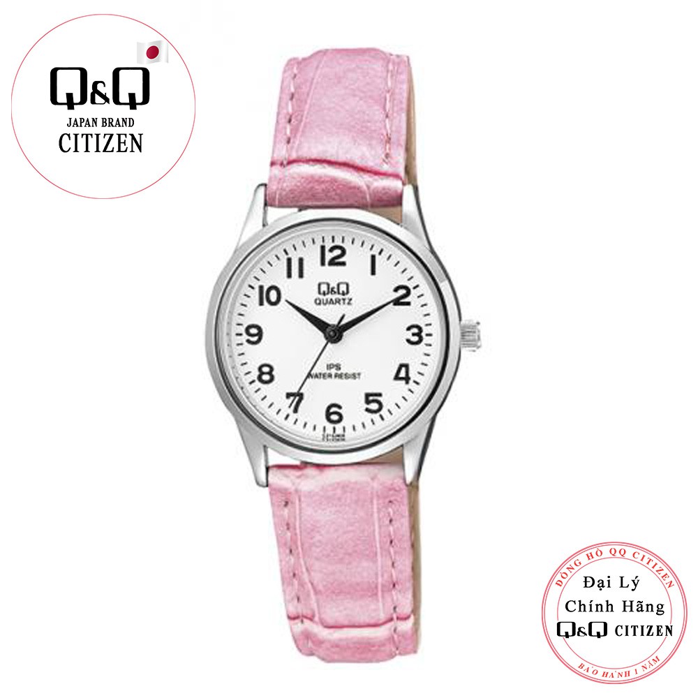 Đồng hồ nữ Q&Q Citizen C215J808Y dây da thương hiệu Nhật Bản