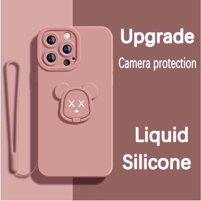 Ốp Điện Thoại Silicon TPU Có Giá Đỡ Cho OPPO A55 A95 A54 A15 A15S A52 A92 A52 A32