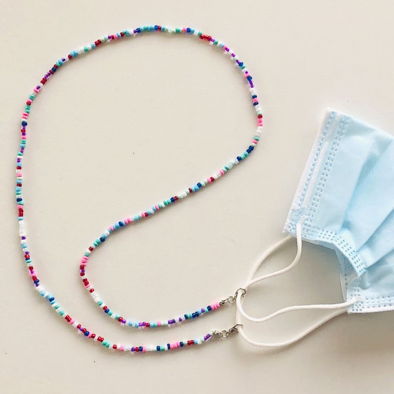 Dây chuỗi hạt đeo mắt kiếng nhiều màu chống trượt và thất lạc sành điệu cho nữ
