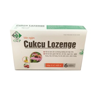 Cukcu Lozenge - Viên ngậm cảm cúm