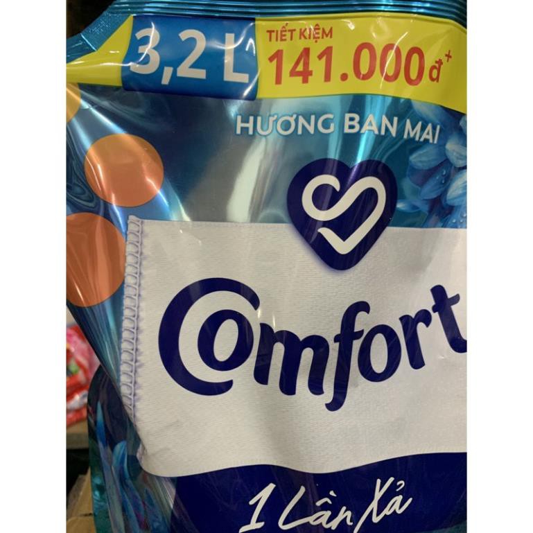 COMFORT 1 Lần Xả Hương Ban Mai 3,2L(mầu Xanh)