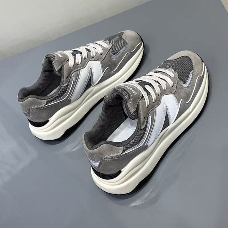 Giày Thể Thao Snaeker Nữ Màu Xám Có Phản Quang Chất Đẹp