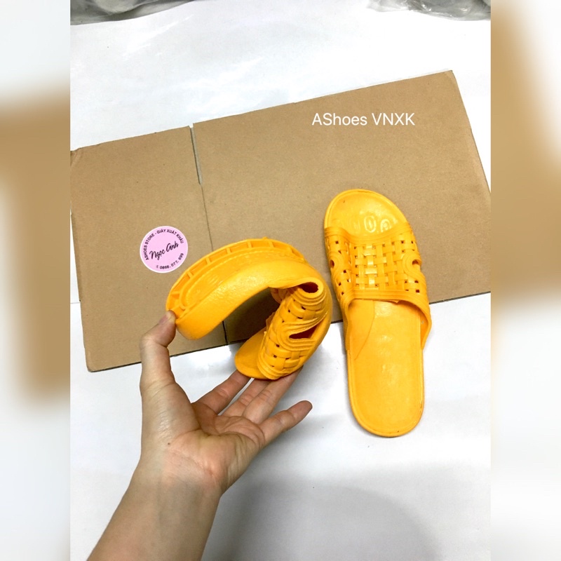 Dép tổ ong VThắng màu vàng mẫu A- size nam nữ  | AShoes VNXK