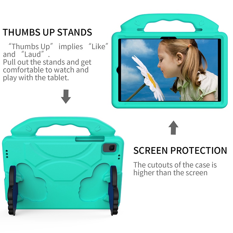 Ốp Máy Tính Bảng Eva Chống Sốc Có Giá Đỡ Cho Samsung Tab A8 10.5inch 2022 X200 X205 Tab A7 10.4inch T500 T505