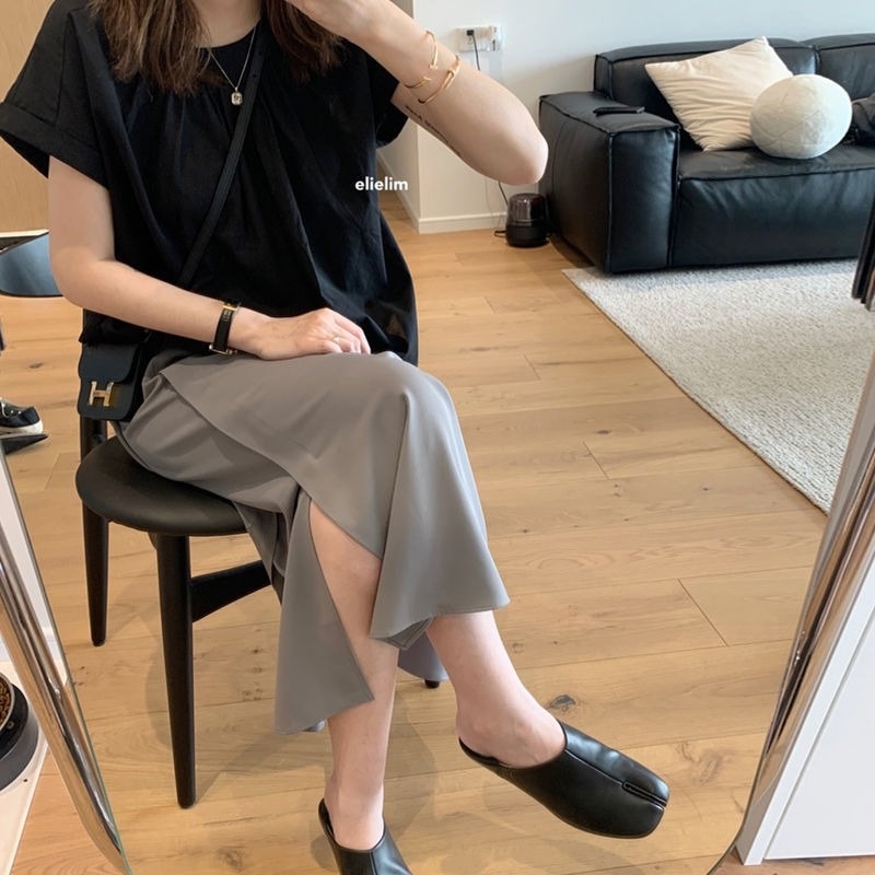 Chân Váy Xẻ Tà Dáng Rộng Thời Trang Mùa Thu Cho Nữ