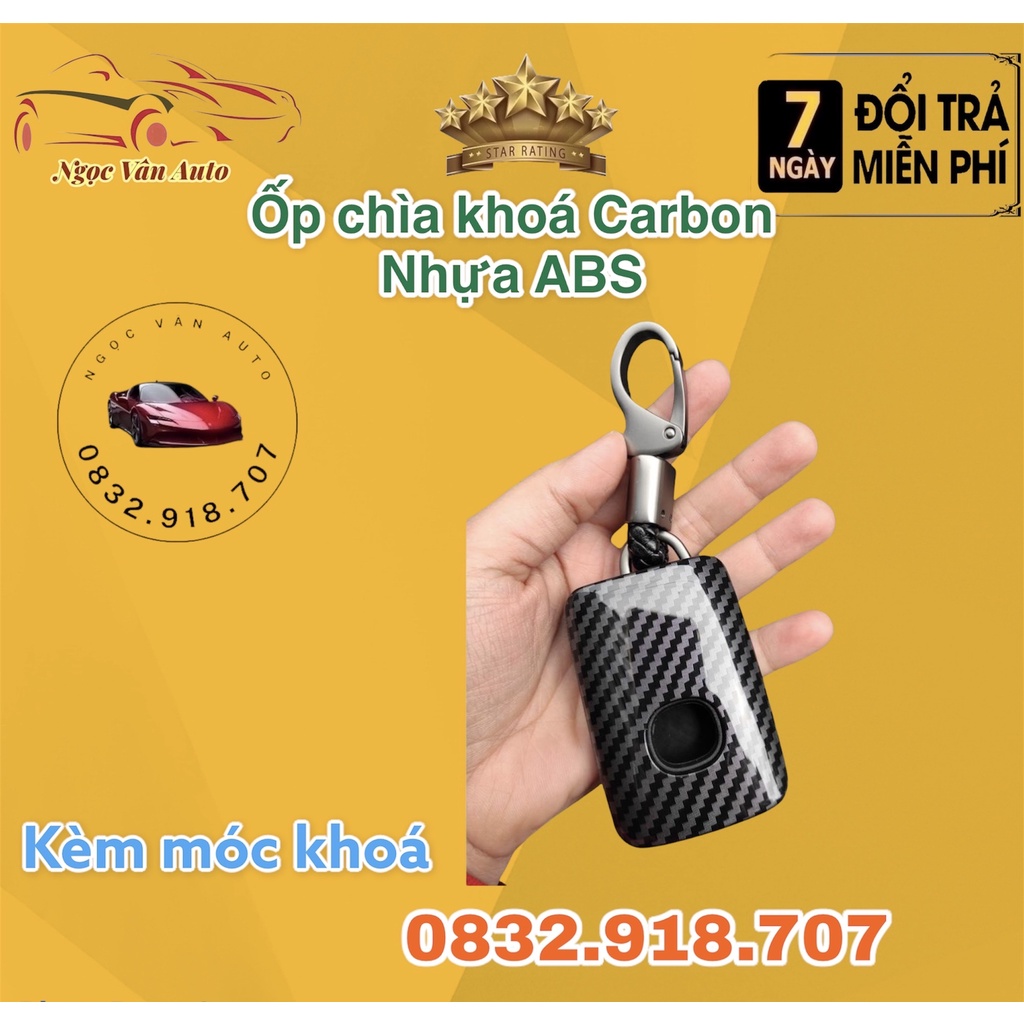 Ốp chìa khóa Carbon Mazda 3 2020 - 2021