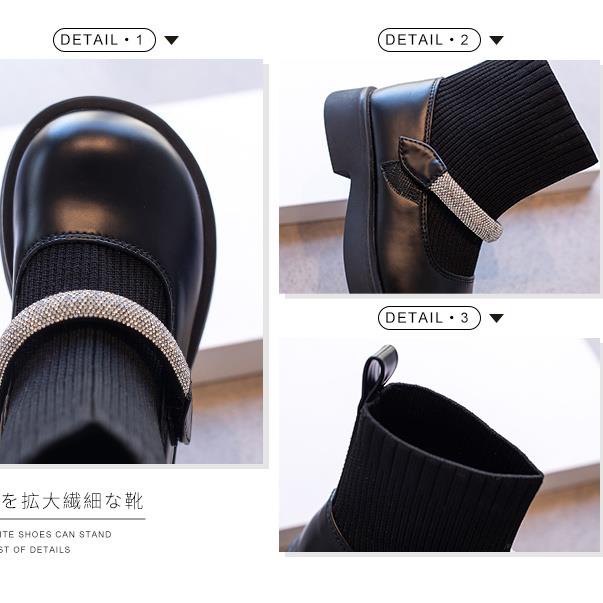 Giày Bốt Martin Da Cổ Thấp Thời Trang Xuân Thu 2022 Cho Bé Gái