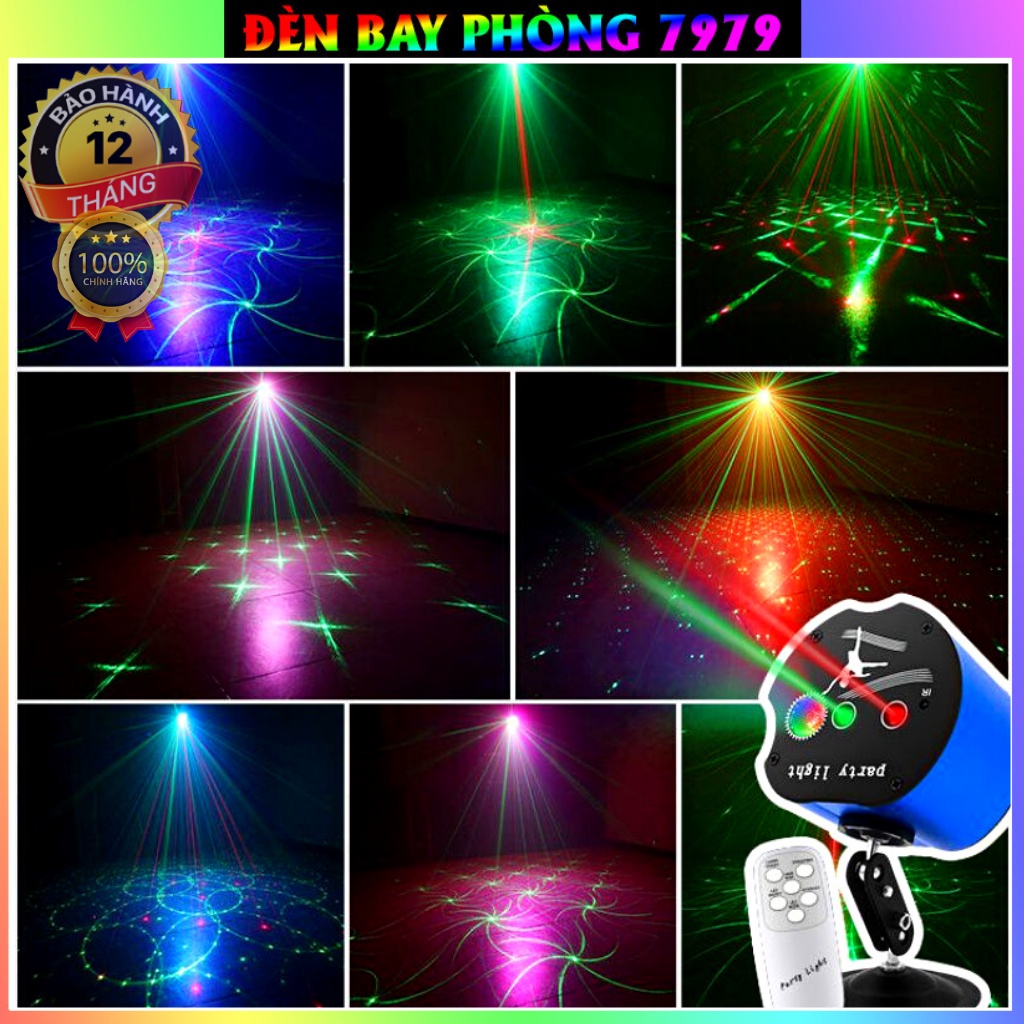 Đèn laser phòng bay mini cảm biến theo nhạc dùng cho phòng bay karaoke - ảnh sản phẩm 3
