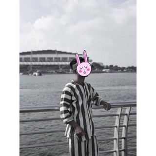 [CỰC ĐỘC ĐỘC CỰC ] Bộ Pijama DD Tù Trưởng Kẻ Sọc Nam Nữ Cực Kỳ Độc Lạ Nha Hot Dã Man Q12