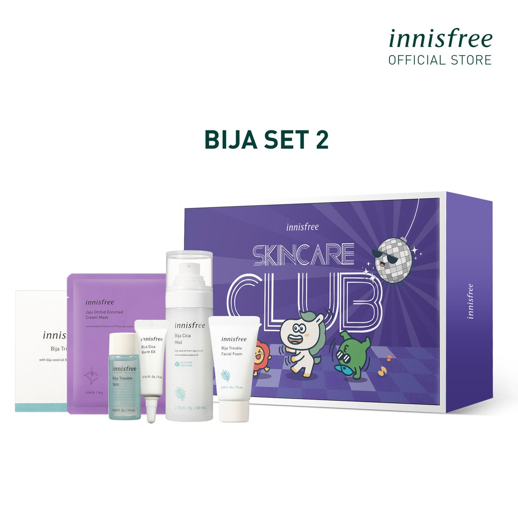 [Mã FMCGMALL giảm 8% đơn 250K] Bộ sản phẩm chăm sóc da mụn innisfree Bija Skin Care Set | BigBuy360 - bigbuy360.vn