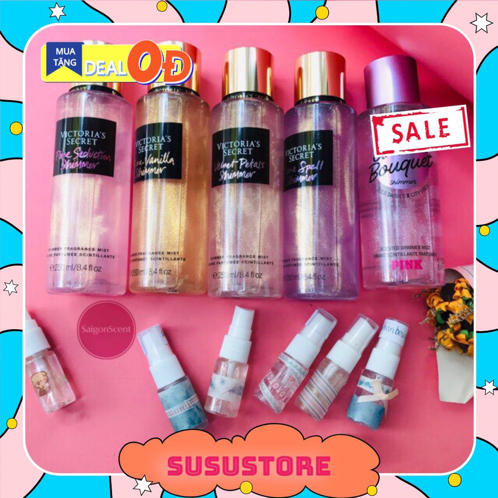 (Susustore) Xịt Thơm Body Victoria’s Secret Pure Seduction Shimmer