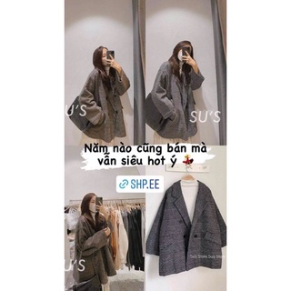 ÁO KHOÁC BLAZER DẠ KẺ
