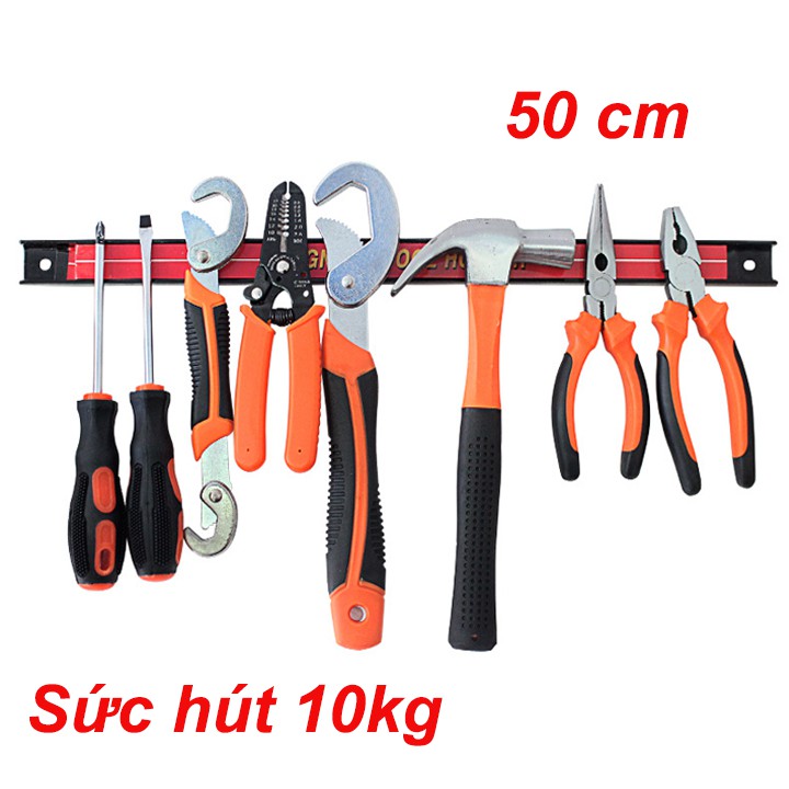 Thanh nam châm treo dụng cụ 50cm - Giá móc treo dao kéo đồ nghề sửa chữa cơ khí cầm tay