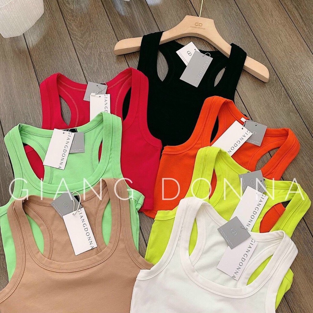 [Mã FAMARAL2 giảm 10K đơn 50K] Áo ba lỗ dáng croptop chất cotton | WebRaoVat - webraovat.net.vn