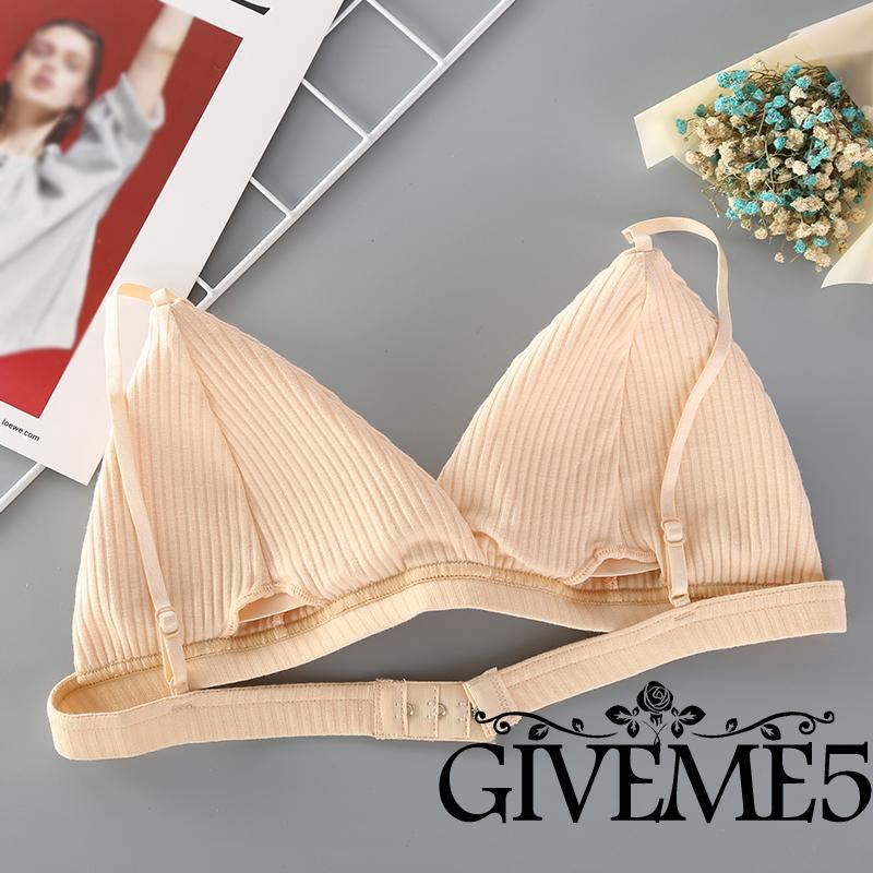 Áo ngực màu trơn hình tam giác có đệm nâng ngực tiện dụng