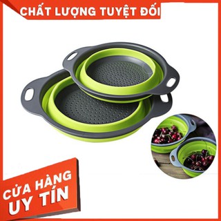 Bộ 2 rổ tròn xếp gọn tiện lợi
