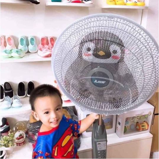 Lưới vải bọc quạt giữ an toàn cho bé nhiều mẫu dễ thương