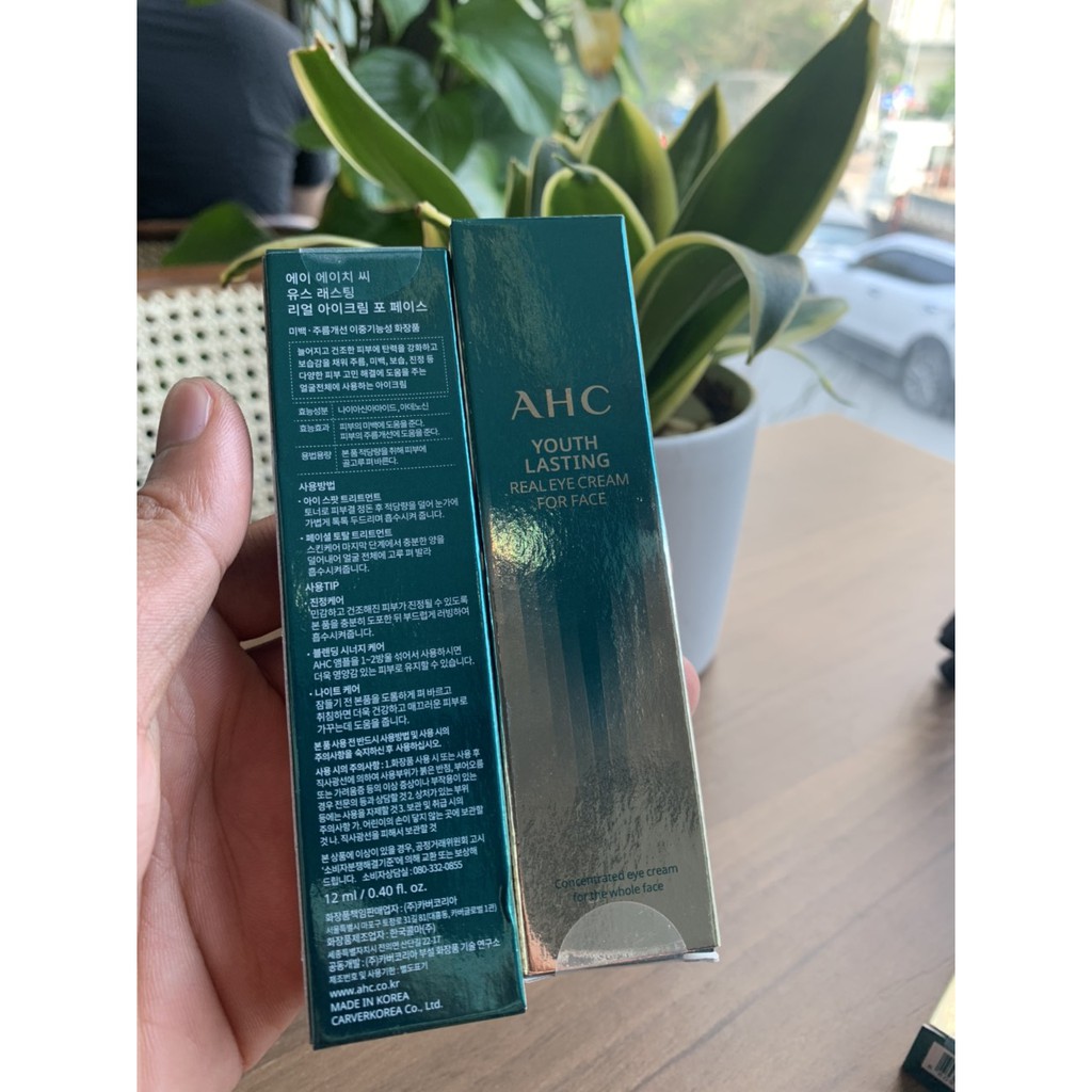 Kem Mắt AHC Season 7 Ageless Real Eye Cream For Face 12ml