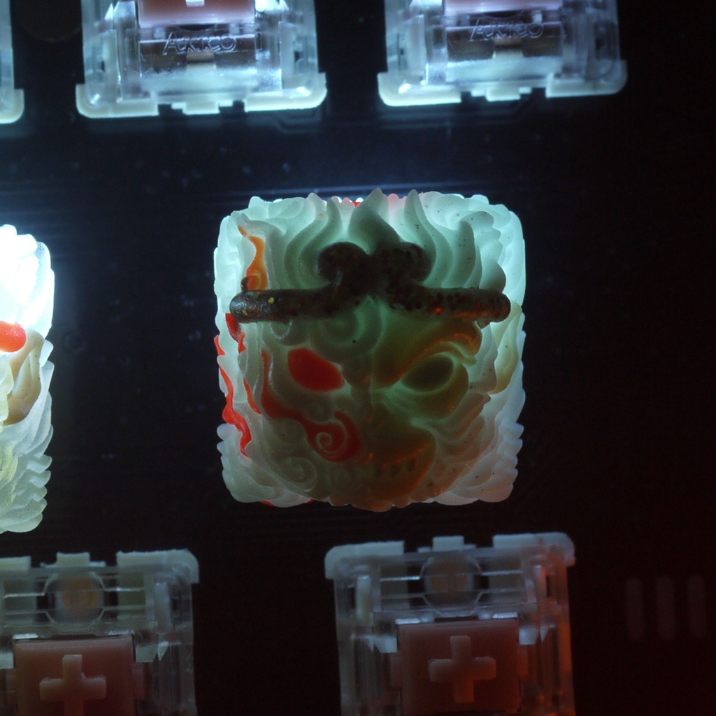 Nút bàn phím cơ Wukong White Flamer