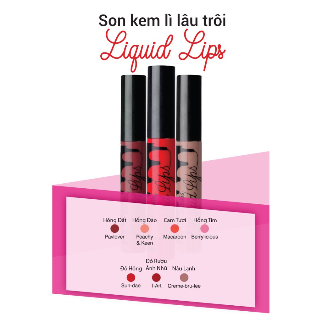 Son Kem Lì Mượt Môi Australis Liquid Lips Matte Lip Cream