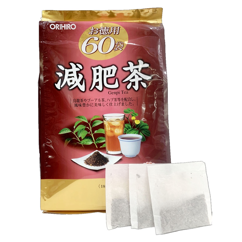 Trà Genpi Orihiro giảm mỡ thừa thanh lọc cơ thể 60 gói/túi Nhật Bản