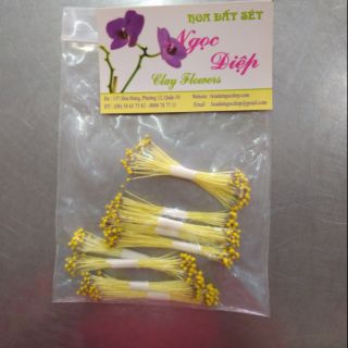 10 tép NHỤY BỘT VÀNG NÂU ( Hoa Sao nhái,hoa đào...)