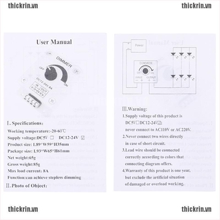 <Hot~new>1Pc 12v-24v 8a pir sensor led strip light switch dimmer brightness controller