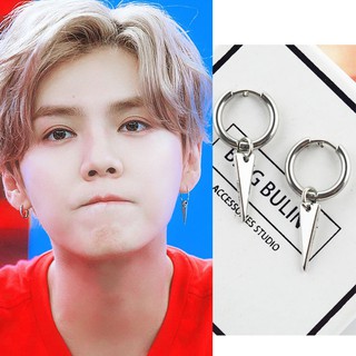 Bông tai nam Exo Lộc Hàm Luhan hoop punk cá tính