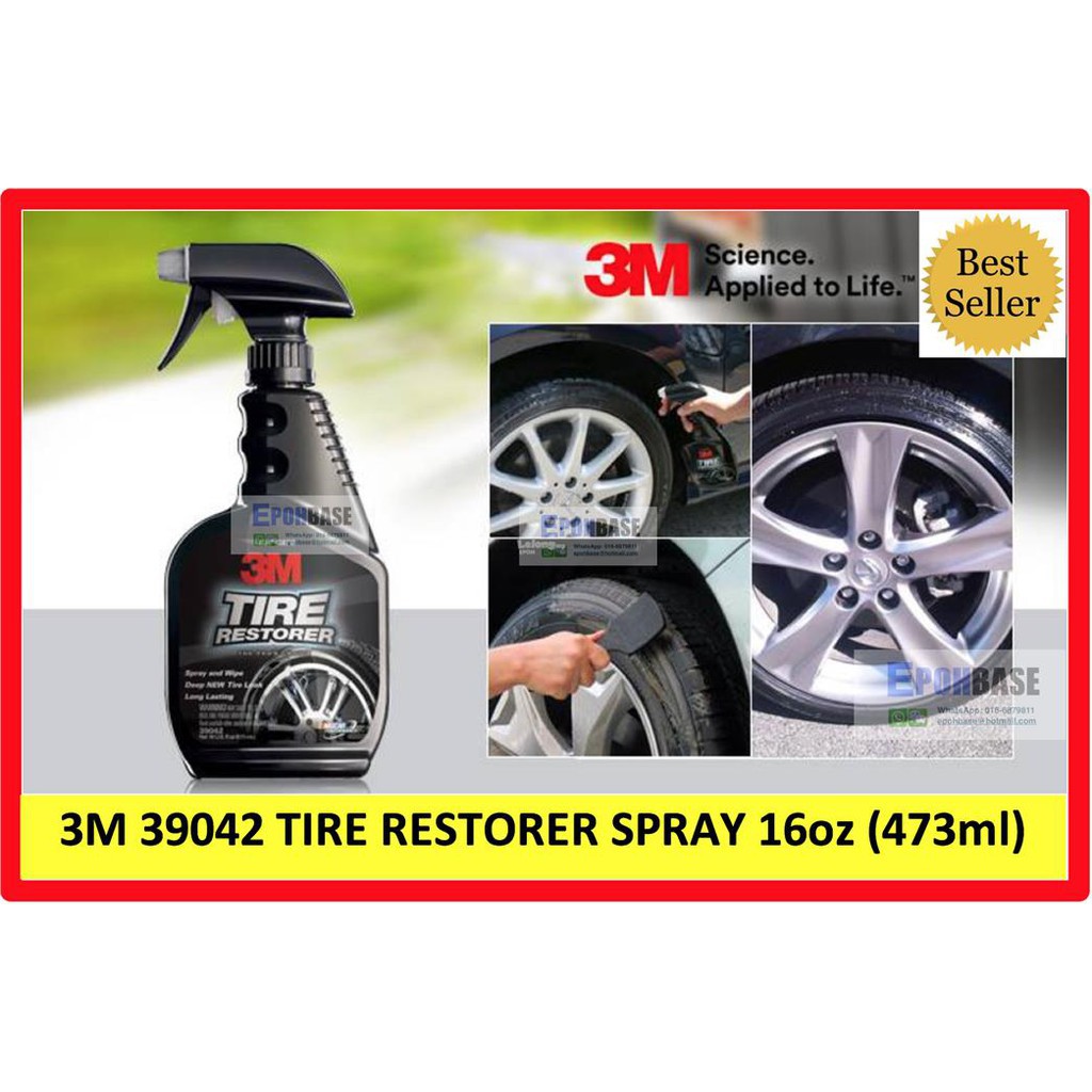 BẢO DƯỠNG CAO SU LỐP VỎ XE 3M™ TIRE RESTORER 473ML LONGVURESINSHOP