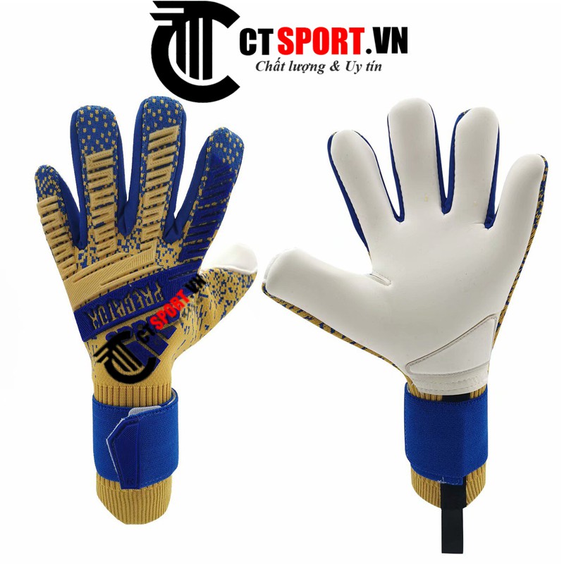 Găng tay thủ môn Adidas Predator Pro PC CTSPORT xanh biển vân đồng ( Không Xương)