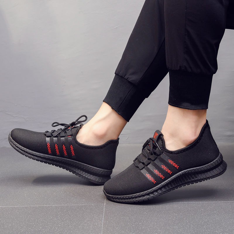 Giày Thể Thao Thời Trang Đế Đen Cá Tính 3Fashion Đế Cao Su Nhẹ Êm - 3149 Sọc | BigBuy360 - bigbuy360.vn