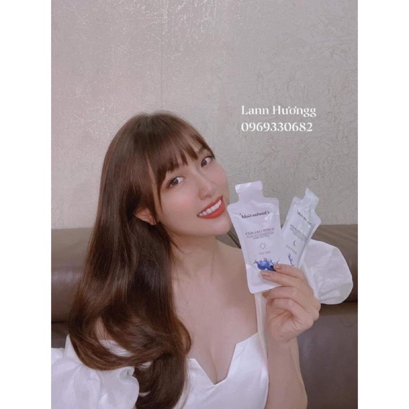 Nước uống white collagen chiselan gold 30 gói 1 hộp.