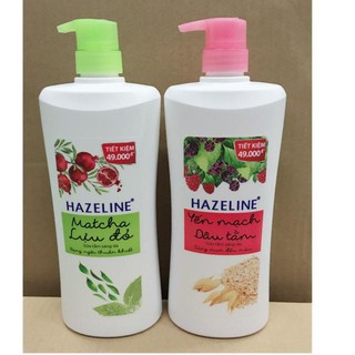 Sữa tắm dưỡng sáng da hazeline yến mạch & dâu tằm