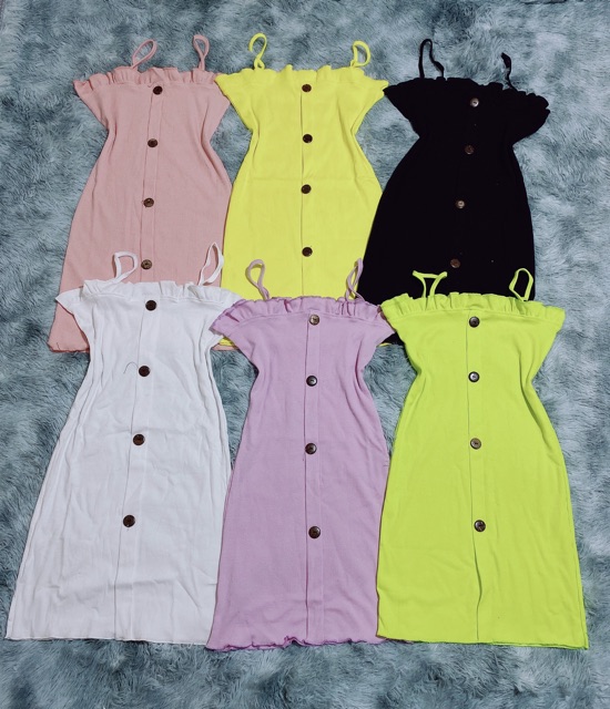 Đầm 2 dây body viền bèo (Video) | BigBuy360 - bigbuy360.vn