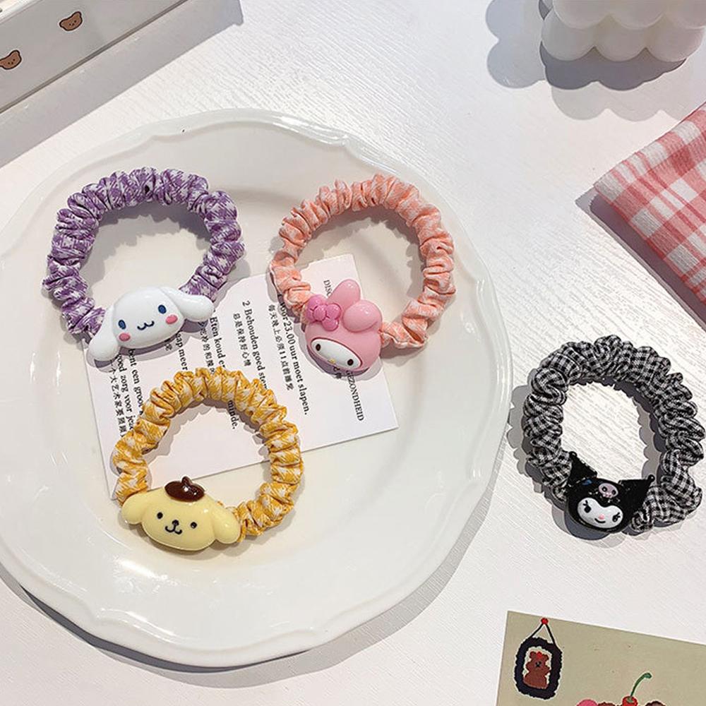 Dây Buộc Tóc Co Giãn Hình Thỏ Hoạt Hình Dễ Thương Cho Nữ