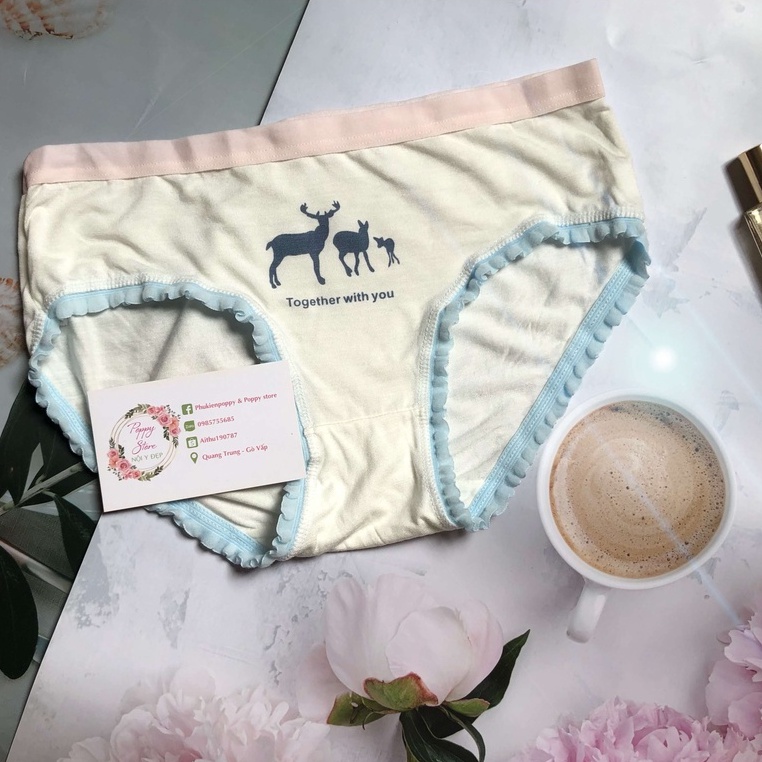 Quần lót nữ ⚠️ Mã AT48 / CHE TÊN SẢN PHẨM ⚠️ Combo 5 Quần lót mềm mịn chất liệu cotton, thấm hút, co giãn 4 chiều