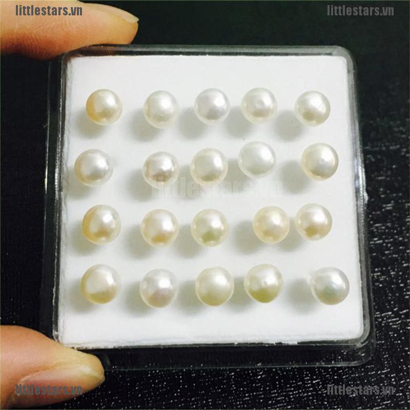 {LUV} 10Pairs*Hot Women 925 Sterling Silver Freshwater Pearl Ear Stud Earrings Jewellery 6mm{CC}