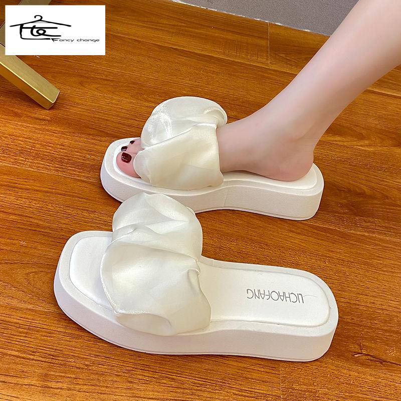 Bán Chạy ~ Dép Sandal Đế Dày Tăng Chiều Cao Thời Trang Mùa Hè Siêu Hot