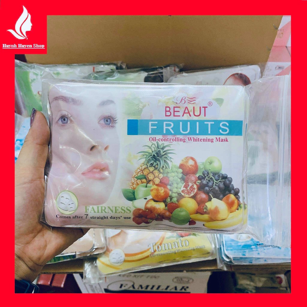 [bịch 10 miếng] mặt nạ beaut top dưỡng da sáng mịn bịch (10*50g)