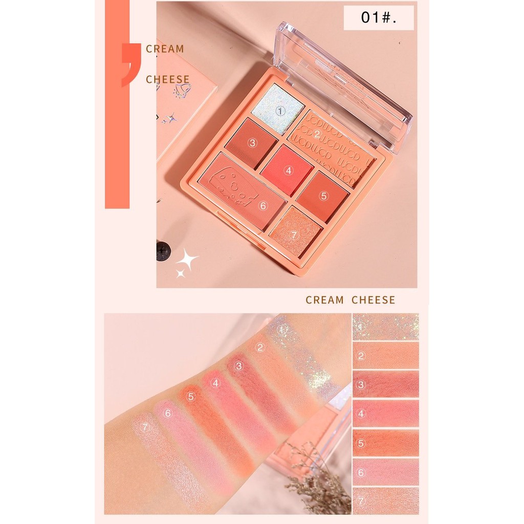 Phấn Mắt WODWOD 7 Ô Cute Cheese Eye Shadow W780