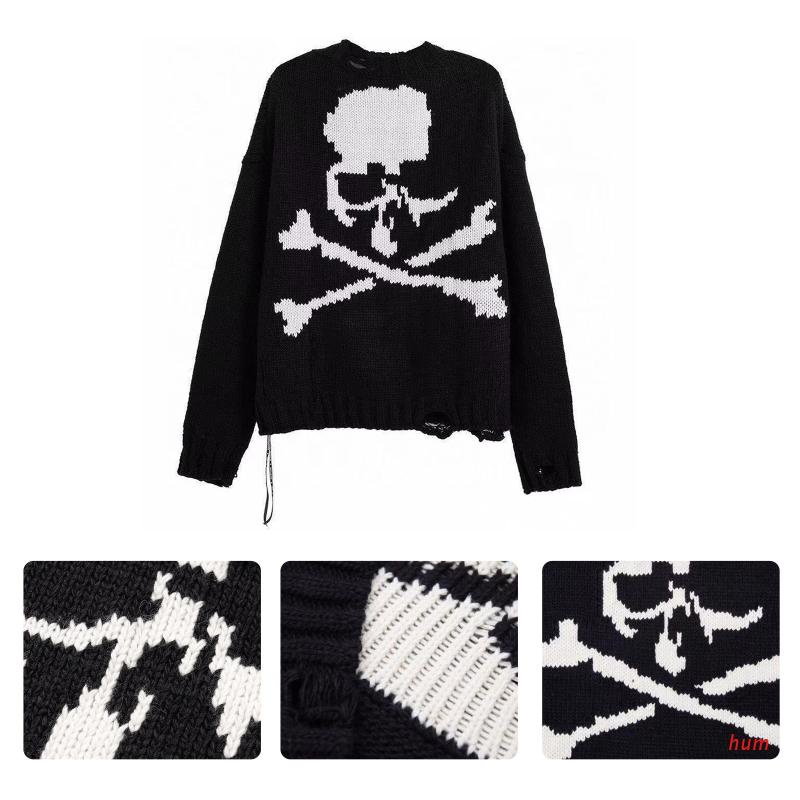 Áo len sweater đầu lâu xương chéo xu hướng streetwear thu đông - áo len nam nữ phong cách đường phố