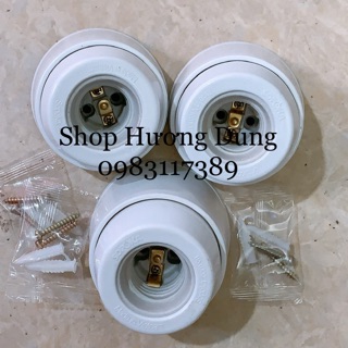 Đui đèn vát tường lõi sứ Sopoka ĐV6 E27