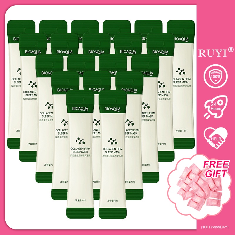 Gel Collagen Mặt Nạ Ngủ Collagen Bioaqua Dùng Ban Đêm Giúp Dưỡng Ẩm Và Kiềm Dầu Hiệu Quả
