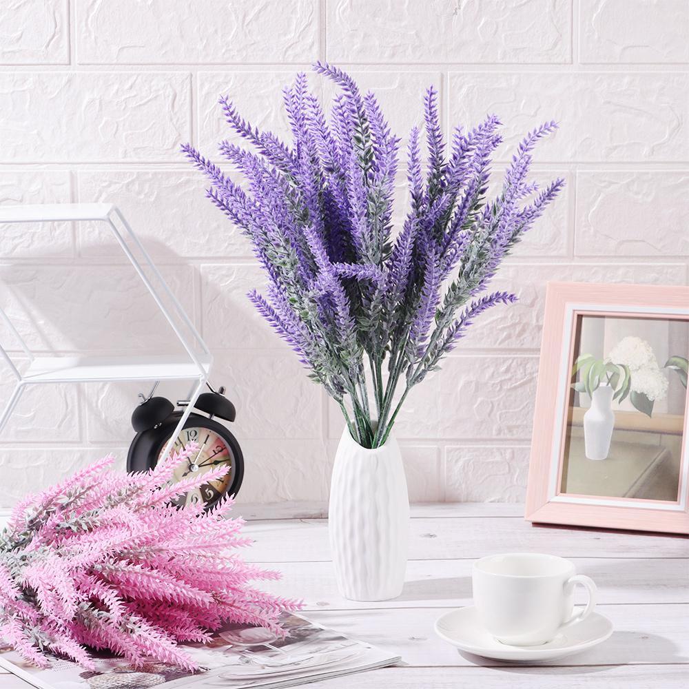 KUNHEV Set 4 Cành Hoa Oải Hương Giả Trang Trí Nội Thất