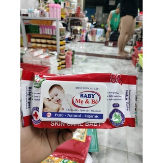Bịch khăn giấy ướt baby gói/80tờ 10 bịch/60.000₫