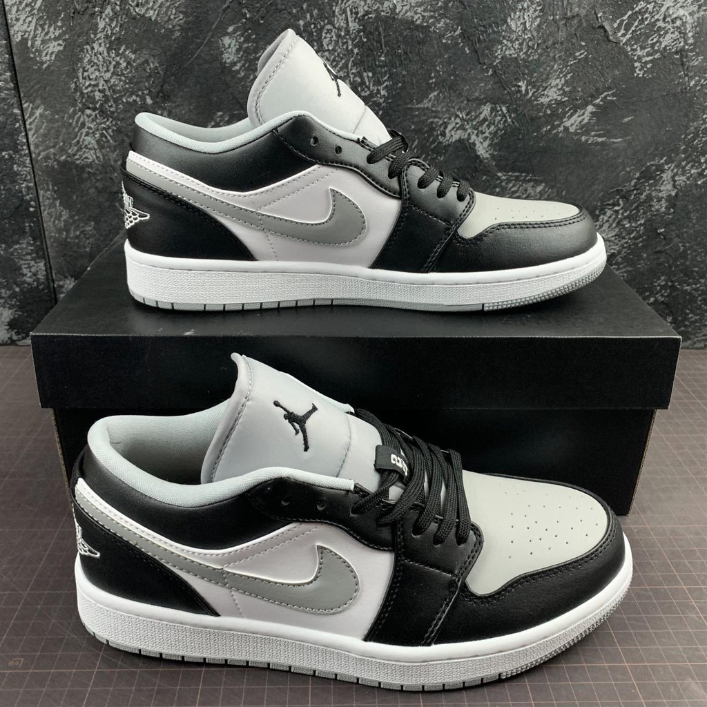 (FREESHIP+HỘP+QUÀ) Giày thể thao AIR JORDAN 1 Low shadow thấp cổ màu đen xám cực đẹp ' ¹ :