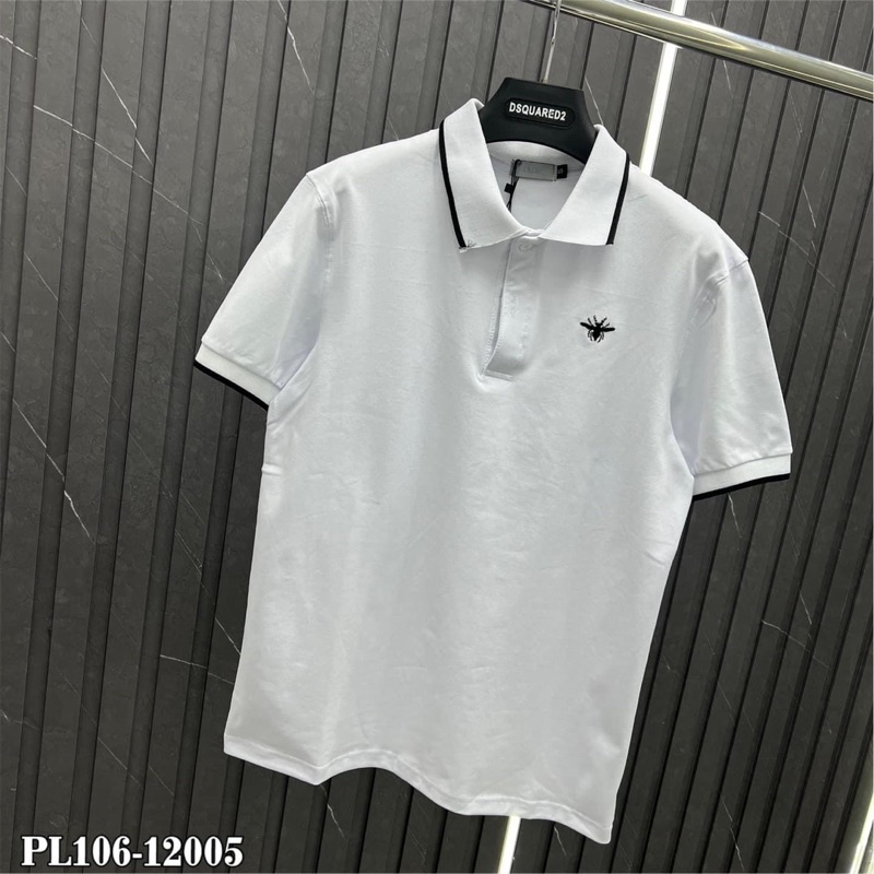 Áo Polo  nam cổ bẻ thêu ong trước ngực - Polo Dio.r Ong thêu siêu nét