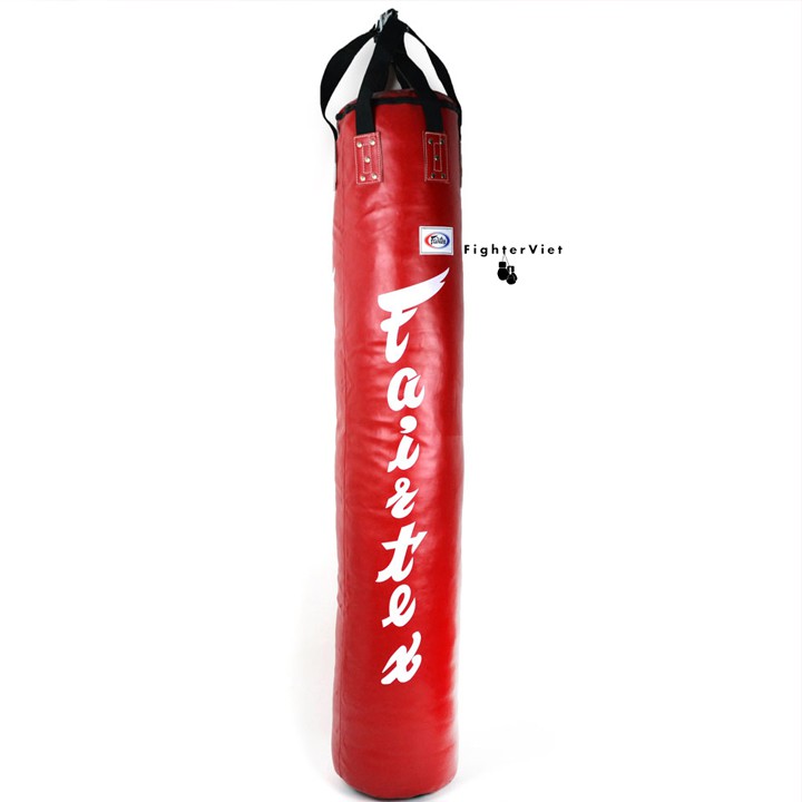 (Đã Nhồi Sẵn) Bao Cát Đấm Bốc Fairtex 1m6 Chất Lượng Tiêu Chuẩn Thái Lan Màu Đỏ - Bao Đấm Bốc 3 Lớp