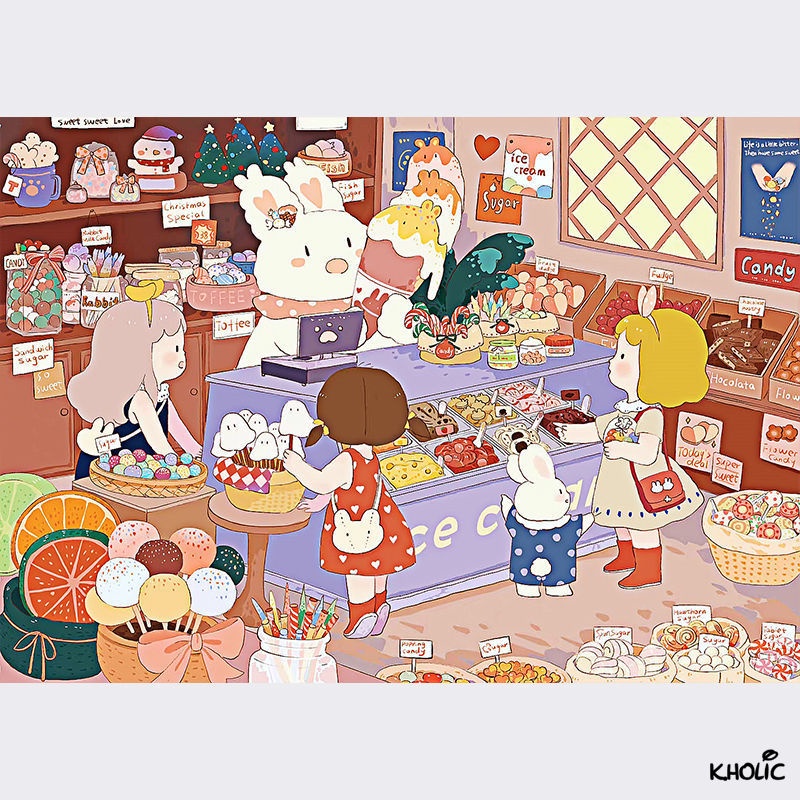 Bộ Đồ Chơi Ghép Hình 200/300/500/1000 Mảnh Hình Hoạt Hình Anime